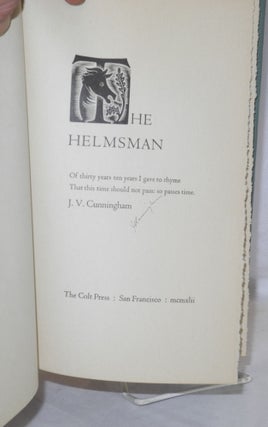 The helmsman: of thirty years I gave to rhyme, that this time should not pass: so pases time