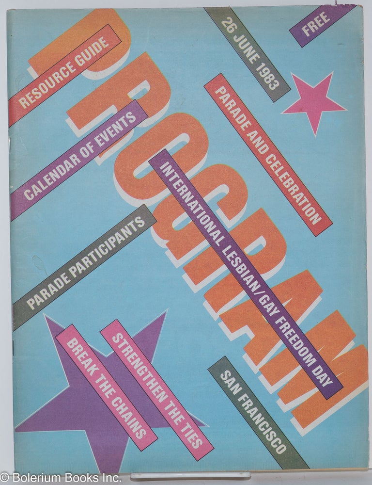 Cat.No: 21173 International Lesbian/Gay Freedom Day Parade and Celebration: 26 June 1983