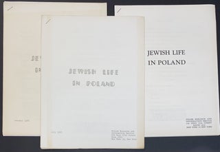 Cat.No: 211782 Jewish life in Poland [three issues