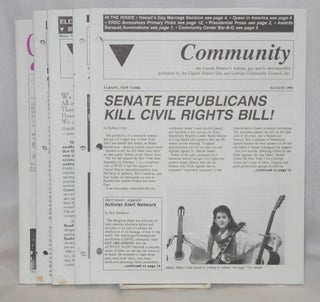Community: newsletter of the Capital District Lesbian and Gay Community Center; 8 issue broken run May 1989 - April 1995