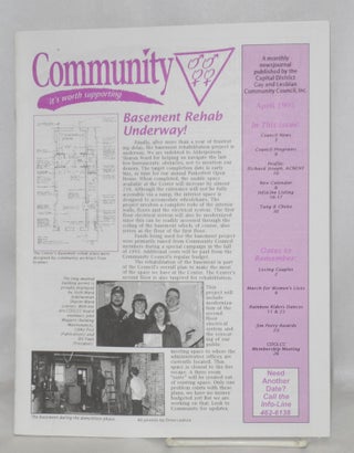 Community: newsletter of the Capital District Lesbian and Gay Community Center; 8 issue broken run May 1989 - April 1995