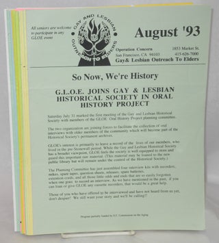 Cat.No: 212161 GLOE: outreach to elders newsletter 34 issue broken run August 1993 -...