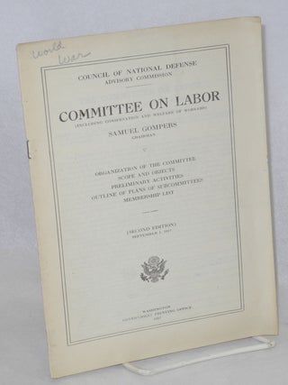 Cat.No: 212481 Organization of the committee, scope and objects, preliminary activities,...
