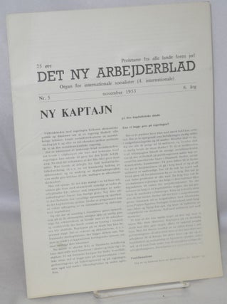 Cat.No: 212581 Det ny Arbejderblad: Organ for Internationale Socialister (4....
