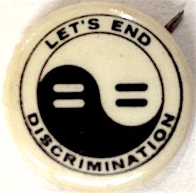 Cat.No: 212688 Let's End Discrimination [pinback button