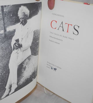 Concerning cats: two tales by Mark Twain with an introduction by Frederick Anderson
