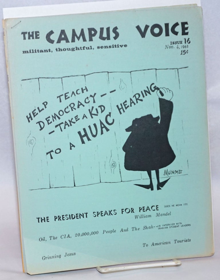 Cat.No: 212862 The Campus Voice [two issues: 16 and 19]. Richard Rubacher, Richard Epstein.