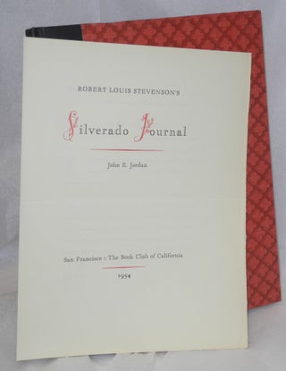 Robert Louis Stevenson's Silverado Journal