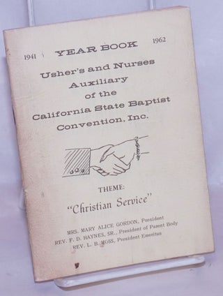 Cat.No: 21311 Yearbook: 1941-1962, usher's and nurses auxiliary. Theme: "Christian...