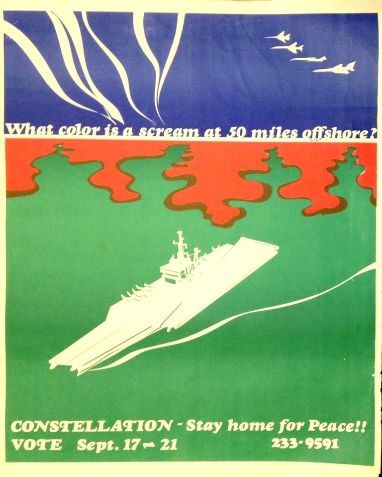 Cat.No: 213350 What color is a scream at 50 miles offshore? Constellation - Stay home for peace!! Vote Sept. 17-21 [poster]