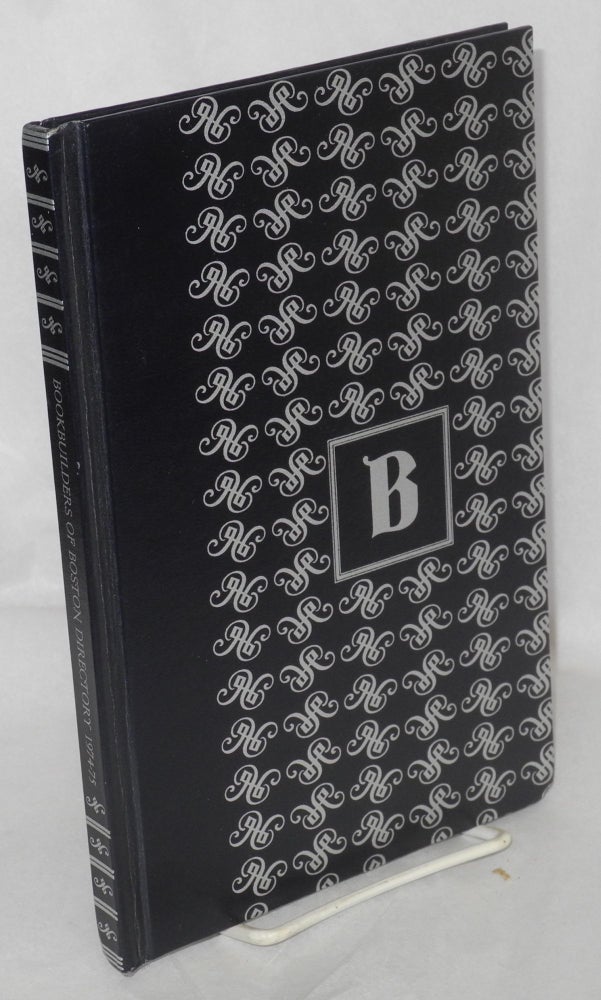 Cat.No: 213518 Bookbuilders of Boston Directory 1974-1975. Bookbuilders of Boston.