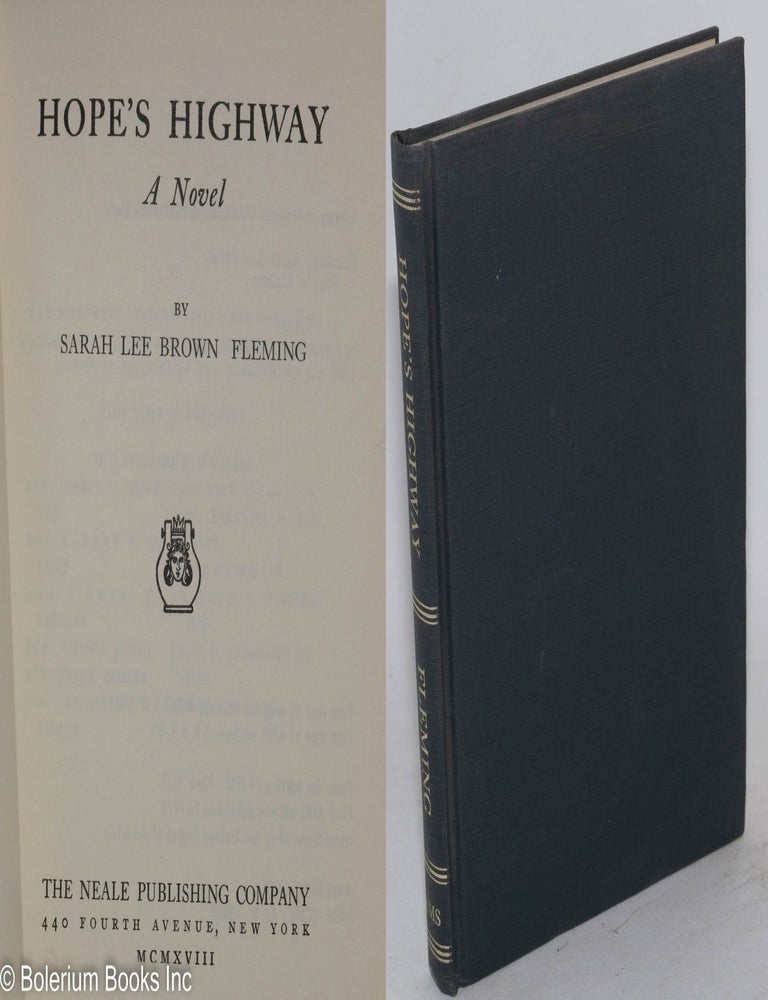 Cat.No: 213617 Hope's Highway. Sarah Lee Brown Fleming.