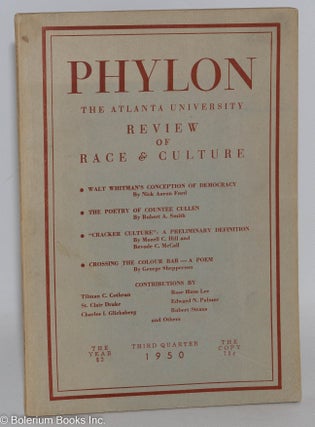Cat.No: 213726 Phylon: the Atlanta University review of race and culture vol. 11, #3;...