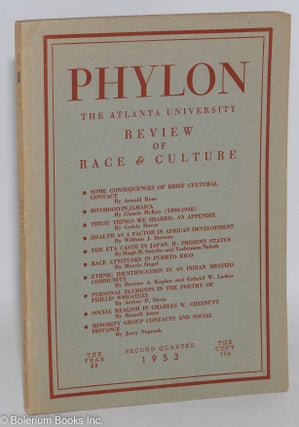 Cat.No: 213728 Phylon: the Atlanta University review of race and culture vol. 13, #2;...