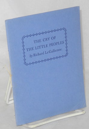 Cat.No: 213759 The Cry of the Little Peoples written in 1903, with a note by Eva...