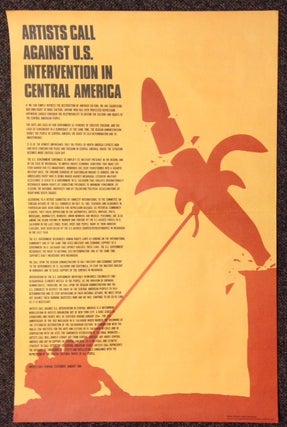 Cat.No: 214068 Artists call against U. S. intervention in Central America [poster]. Claes...