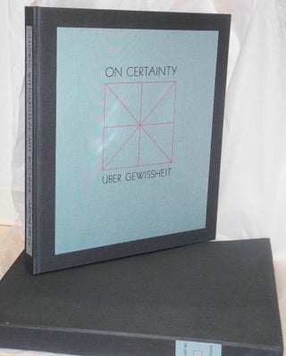 Cat.No: 214122 On Certainty, edited by G. E. M. Anscombe and G. H. Von Wright, the text...