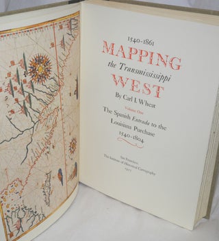 Mapping the Transmississippi West 1540-1861 [five volumes in six complete] with Mapping the Transmississippi West 1540-1861: an index to the Cartobibliography, Occasional Paper #3, by Seavey, 1992