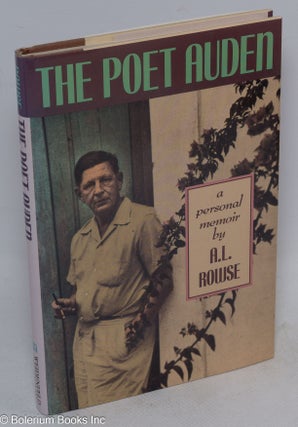 Cat.No: 21439 The Poet Auden: a personal memoir. W. H. Auden, A. L. Rowse