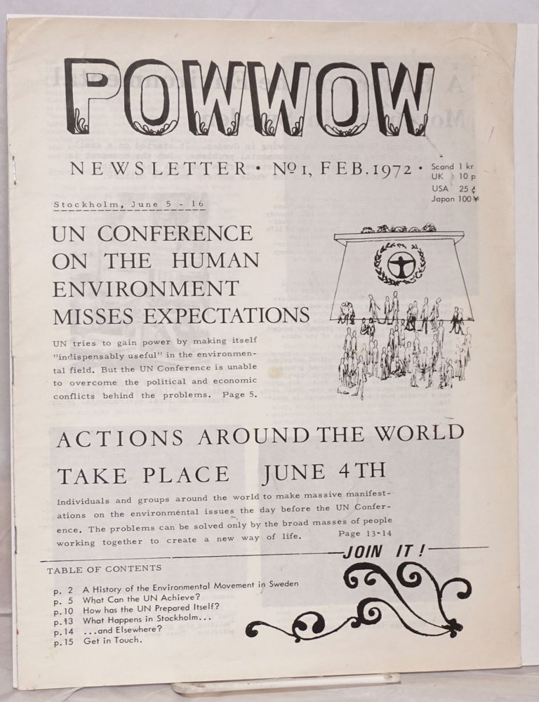 Cat.No: 214391 Powwow newsletter. No. 1 (Feb. 1972)