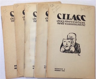 Cat.No: 214953 CILACC: documentation anti-communiste [five issues]. Centre International...