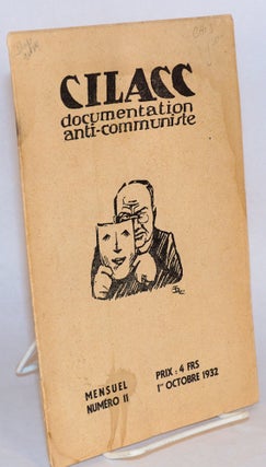 CILACC: documentation anti-communiste [five issues]