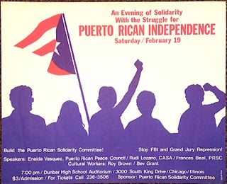 Cat.No: 215103 An evening of solidarity with the struggle for Puerto Rican independence...