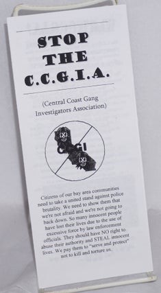 Cat.No: 215171 Stop the CCGIA (Central Coast Gang Investigators Association