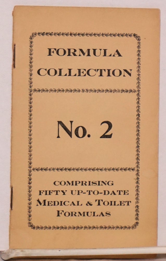 Cat.No: 215247 Formula collection no. 2. Comprising fifty up-to-date medical & toilet formulas