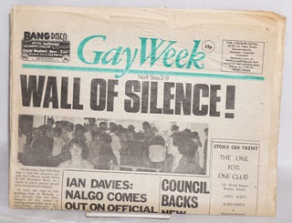 Cat.No: 215313 GayWeek no. 4, September 2-9: Wall of Silence! James Purdy Gayweek Collective