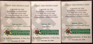 Cat.No: 215407 What the People Said: A Report of the National Commission of Inquiry into...
