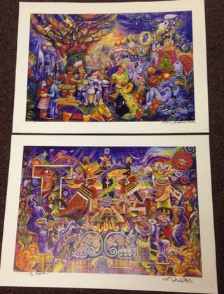 Cat.No: 215510 Mayan Transdance Rios [with] Maya Garden [two signed posters]. Michael V....