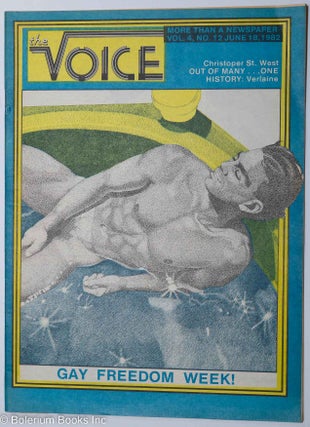 Cat.No: 215526 The Voice: more than a newspaper; vol. 4, #12, June 18, 1982 Gay Freedom...