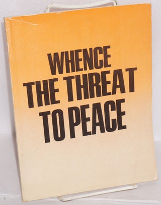 Cat.No: 215683 Whence the threat to peace STP Supplement: Socialism: Theory and Practice