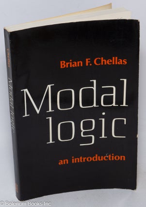 Cat.No: 215695 Modal logic; an introduction. Brian F. Chellas