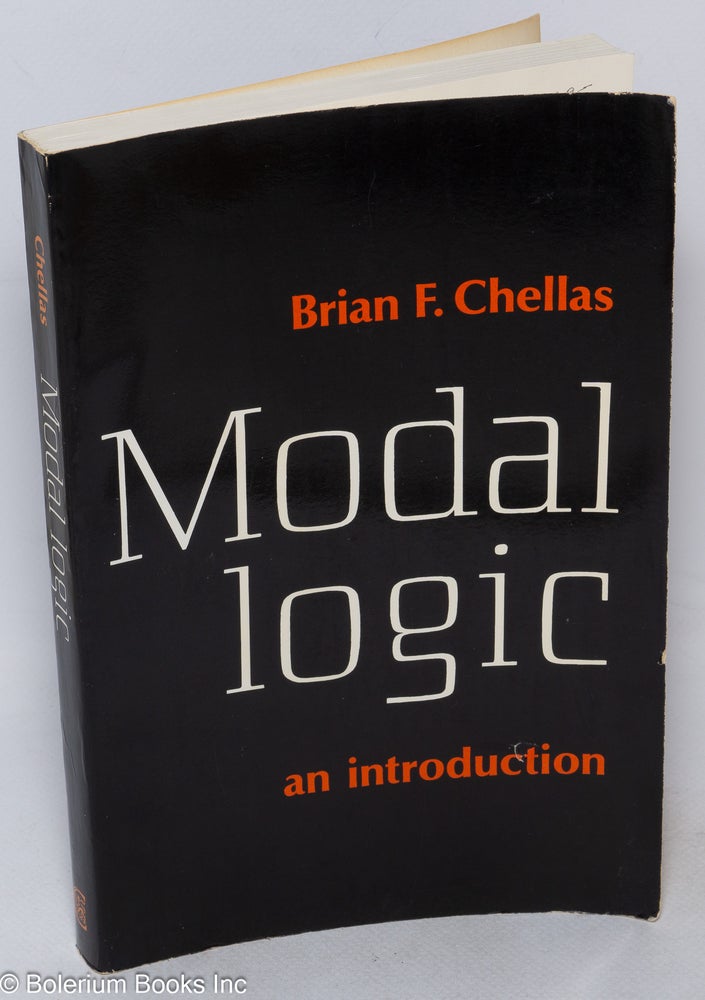 Cat.No: 215695 Modal logic; an introduction. Brian F. Chellas.