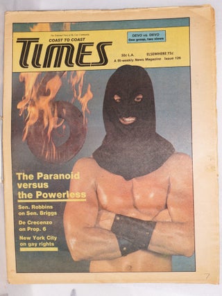 Cat.No: 215789 Coast to Coast Times: bi-weekly news magazine; issue #126: The Paranoid...
