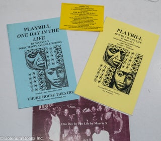 Cat.No: 215806 Playbill: One Day in the Life [two different copies]. Marvin X