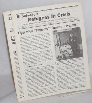 El Salvador: refugees in crisis [four issues]