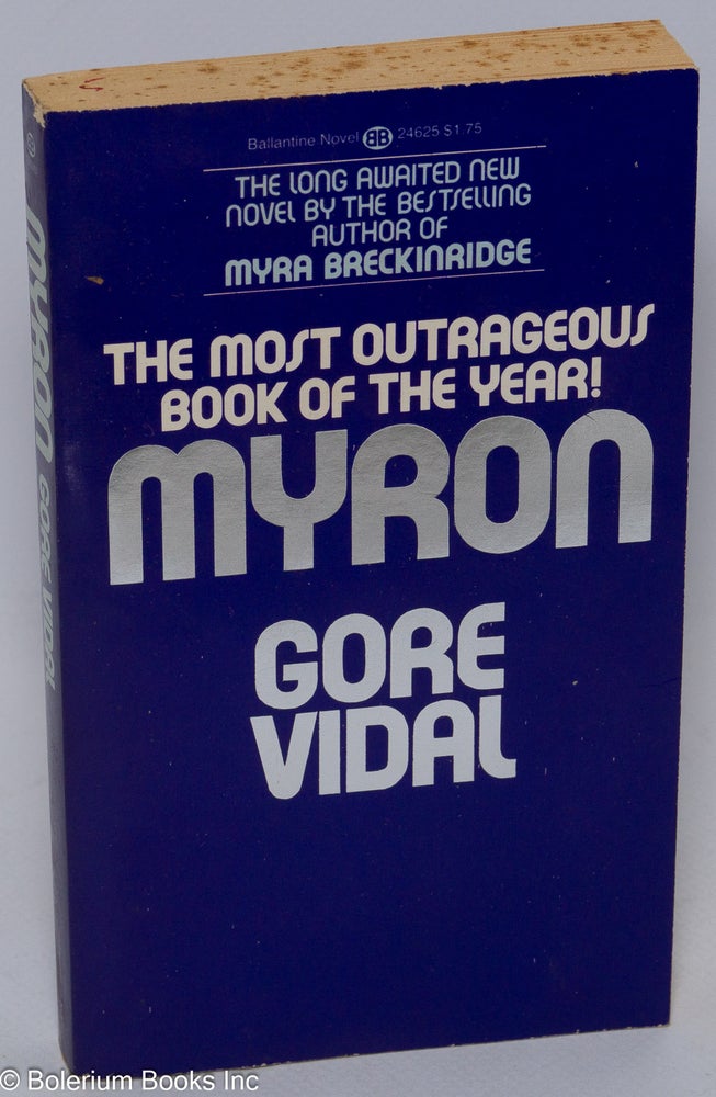 Cat.No: 216455 Myron: a novel. Gore Vidal.