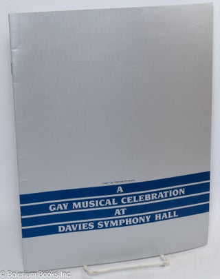 Cat.No: 21659 A gay musical celebration at Davies Symphony Hall. Golden Gate Performing Arts