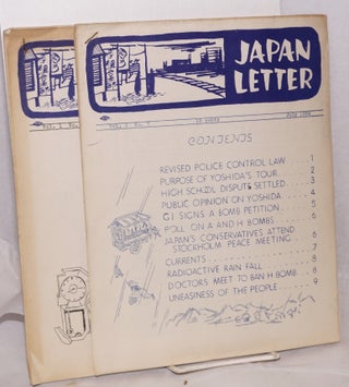 Japan letter. [two issues: vol. 1 nos. 7 and 8]