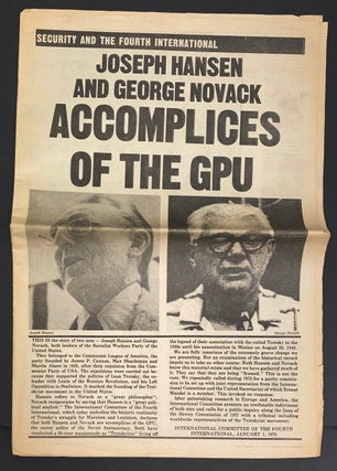 Cat.No: 217131 Joseph Hansen and George Novack: Accomplices of the GPU