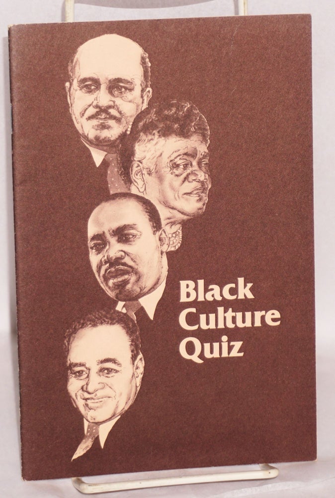 Cat.No: 217133 Black Culture Quiz