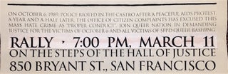 Proper Conduct. On October 6, 1989, Police Rioted in the Castro... [poster]