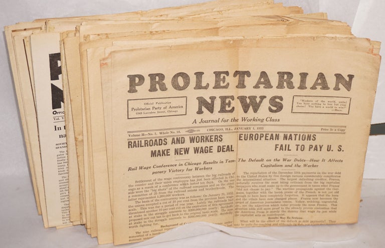Cat.No: 217247 Proletarian News [26 issues]. Proletarian Party.