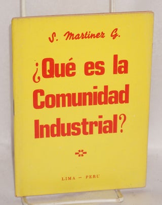 Cat.No: 217249 ¿Qué es la comunidad industrial? S. Martínez G