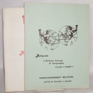 Cat.No: 217298 Antipode: a radical journal of geography [vol. 2, nos. 2 and 3