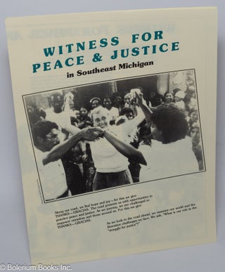 Cat.No: 217627 Witness for Peace & Justice in Southeast Michigan