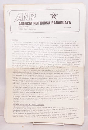 Cat.No: 217777 ANP [24 issues]. Agencia Noticiosa Paraguaya